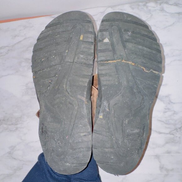 Naot Women's Brown Leather Strappy Toe Loop Slip On Slide Sandals size EUR 35 - Picture 7 of 9